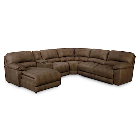 Left-Arm-Facing Stationary Sectional Sofa Group with Chaise